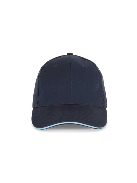 K-UP Casquette avec sandwich contrasté - 6 panneaux  personnalisable