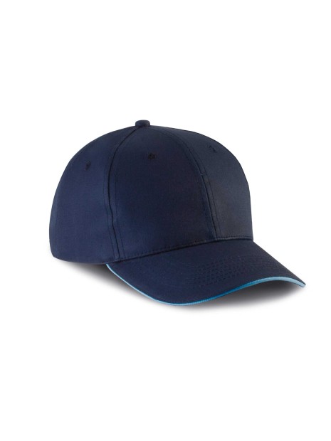 K-UP Casquette avec sandwich contrasté - 6 panneaux  personnalisable