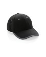 4DO Impact AWARE™ 280gr Brushed rCotton 6 Panel Kontrast-Cap Kappen personalisierbar