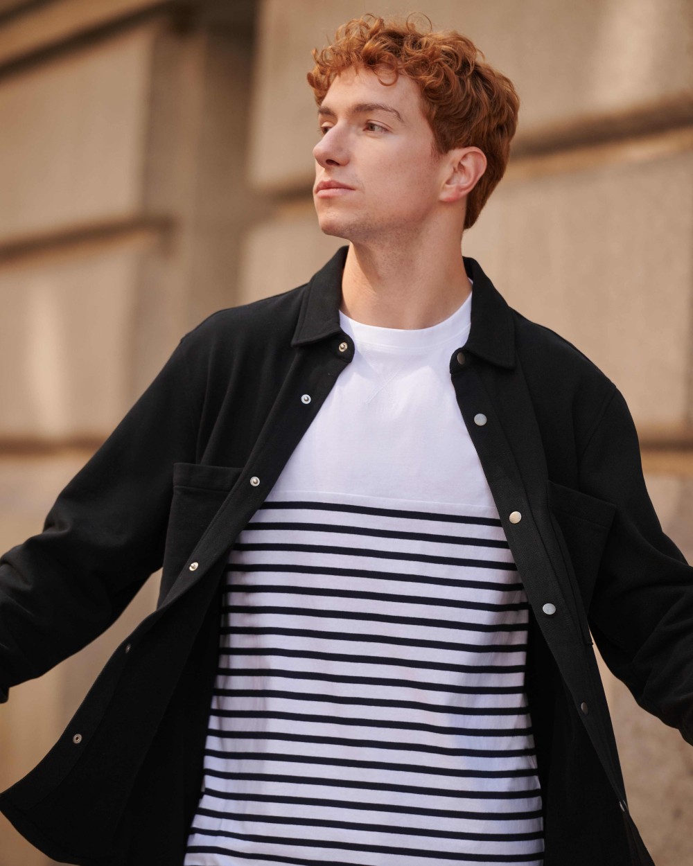 FRONT ROW PREMIUM PIQUE OVERSHIRT Hemden personalisierbar