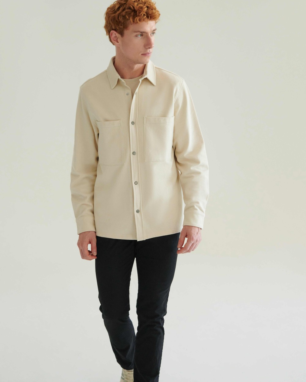 FRONT ROW PREMIUM PIQUE OVERSHIRT Hemden personalisierbar