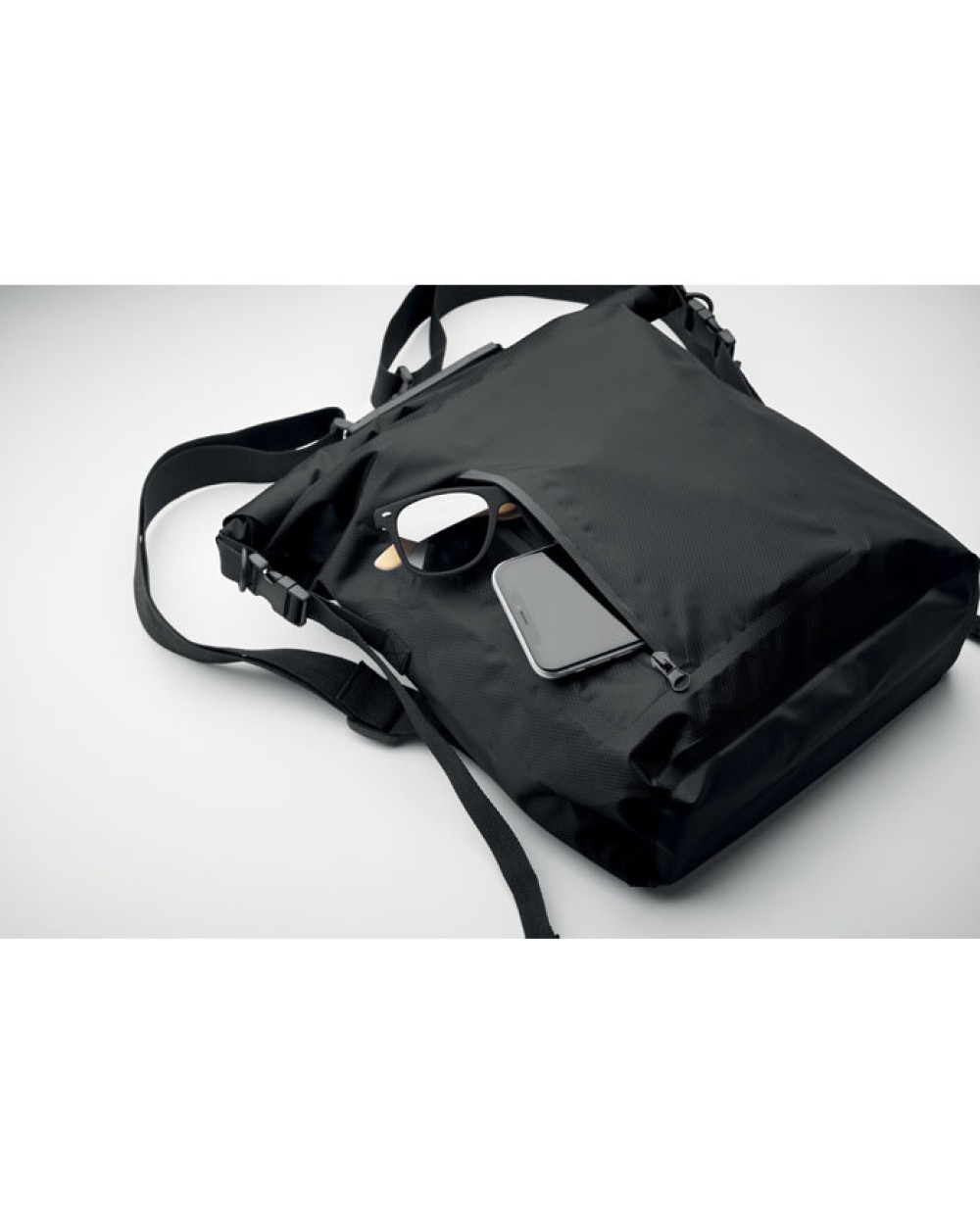 4DO Rolltop-Tasche RPET Taschen personalisierbar