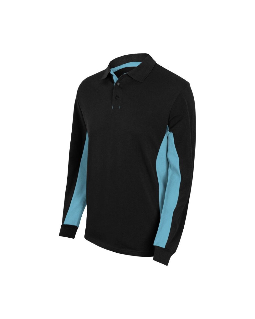 Polo's VELILLA TWO-TONE LONG-SLEEVE POLO SHIRT voor bedrukking &amp; borduring