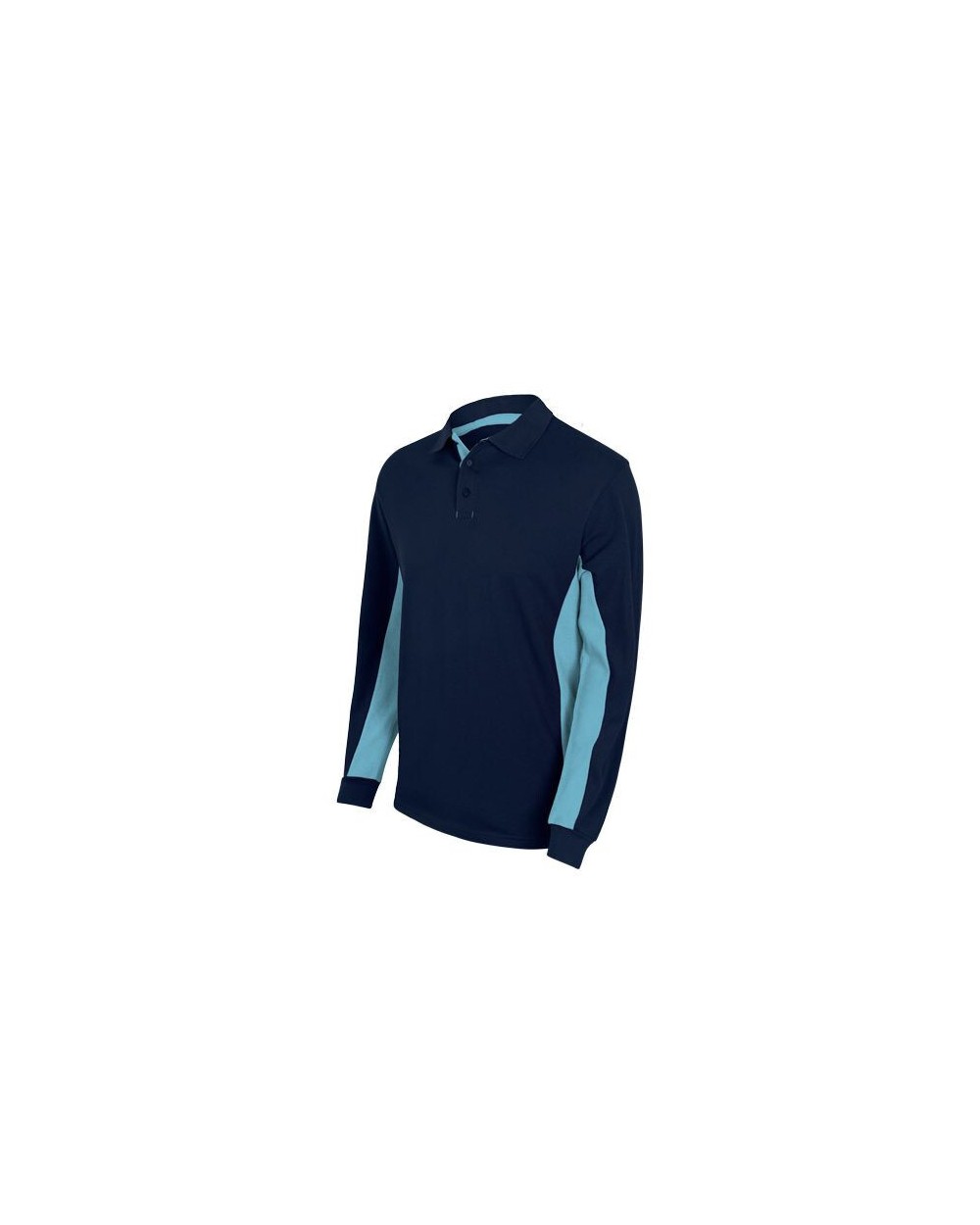 Polo's VELILLA TWO-TONE LONG-SLEEVE POLO SHIRT voor bedrukking &amp; borduring