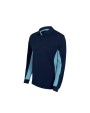Polo's VELILLA TWO-TONE LONG-SLEEVE POLO SHIRT voor bedrukking &amp; borduring