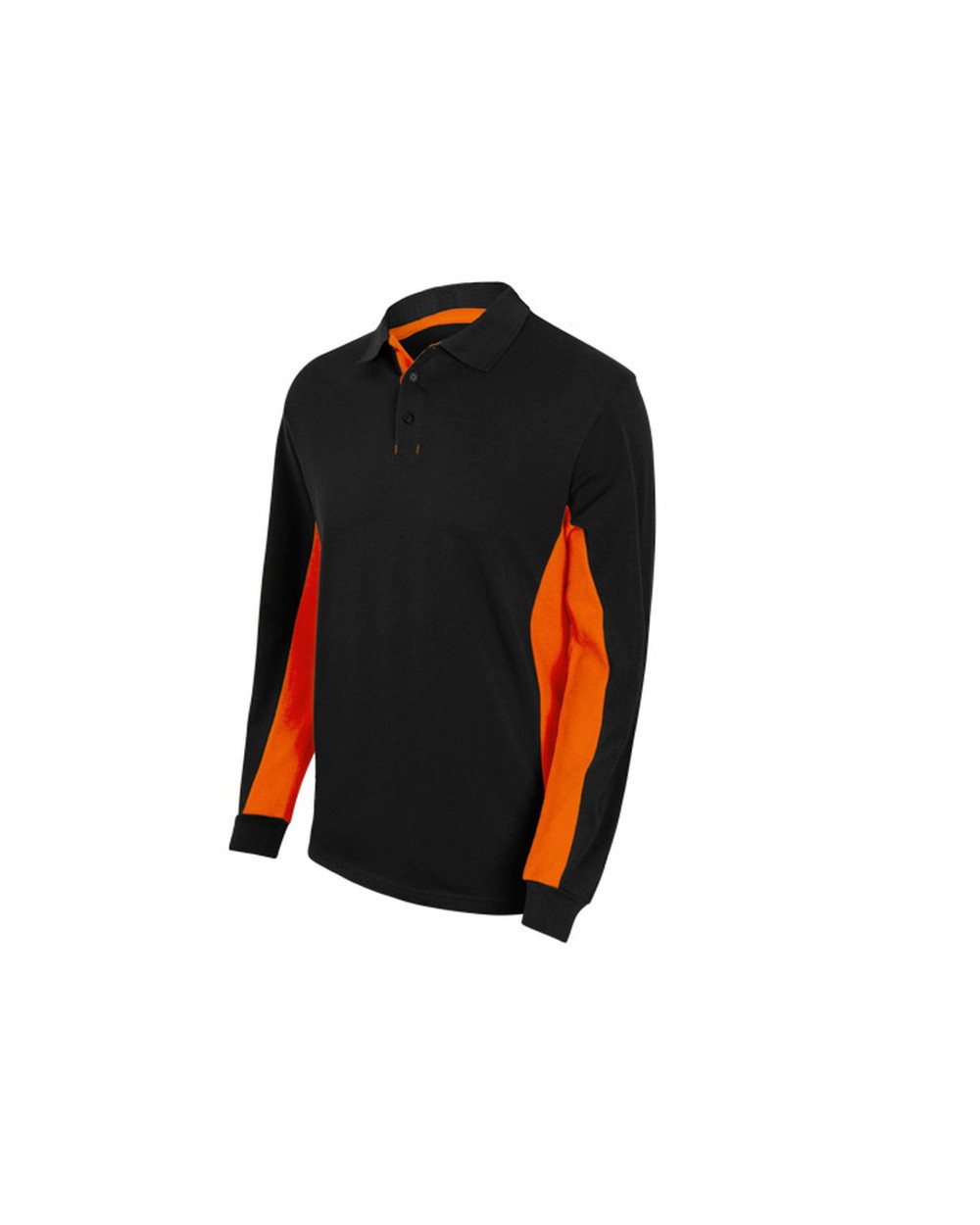 Polo's VELILLA TWO-TONE LONG-SLEEVE POLO SHIRT voor bedrukking &amp; borduring