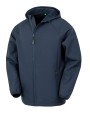 Softshells RESULT 3-laagse gerecycleerde softshell met capuchon voor heren voor bedrukking &amp; borduring