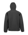 Softshells RESULT 3-laagse gerecycleerde softshell met capuchon voor heren voor bedrukking &amp; borduring