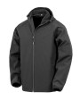 Softshells personnalisable RESULT Veste softshell recyclée 3 couches à capuche homme