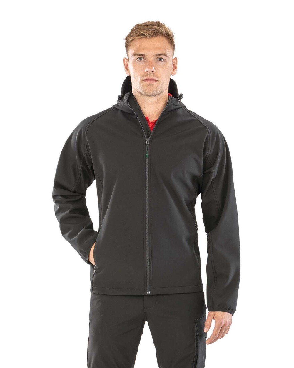 Softshells personnalisable RESULT Veste softshell recyclée 3 couches à capuche homme