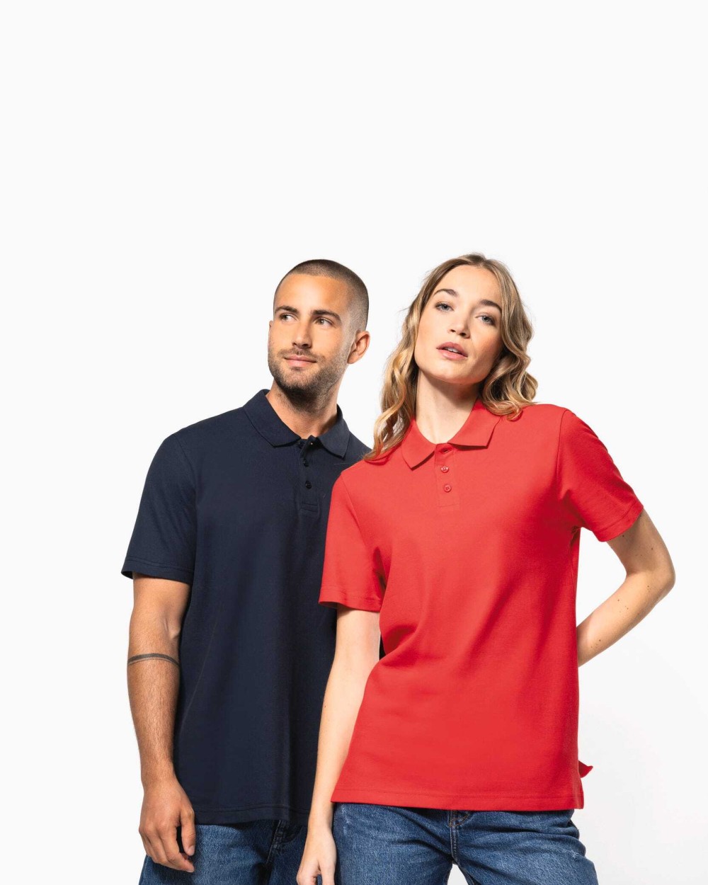KARIBAN Unisex-Piqué-Polohemd Poloshirts personalisierbar
