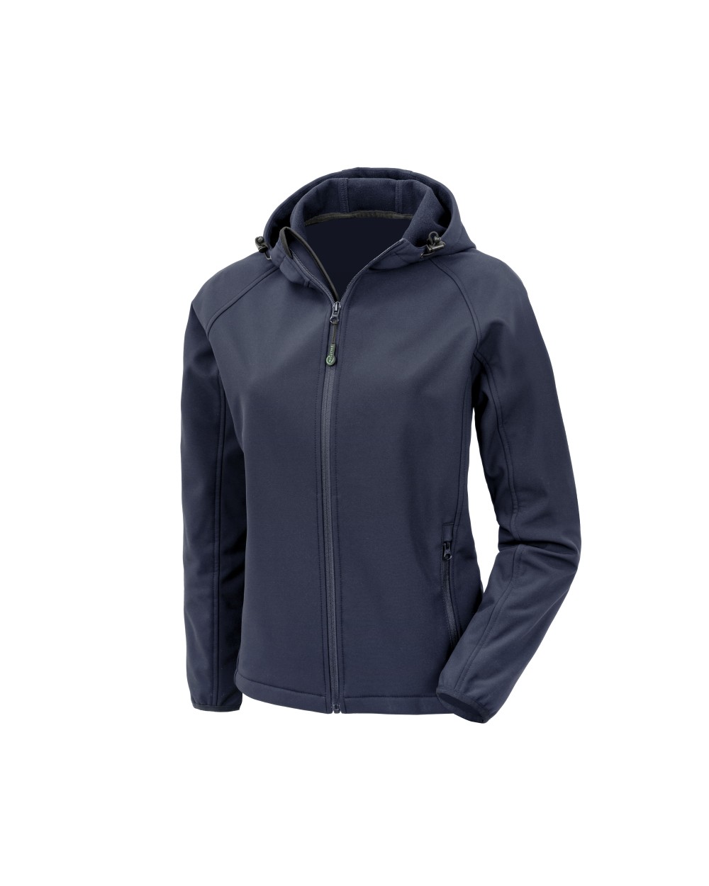 Softshells RESULT 3-laagse gerecycleerde softshell met capuchon voor dames voor bedrukking &amp; borduring