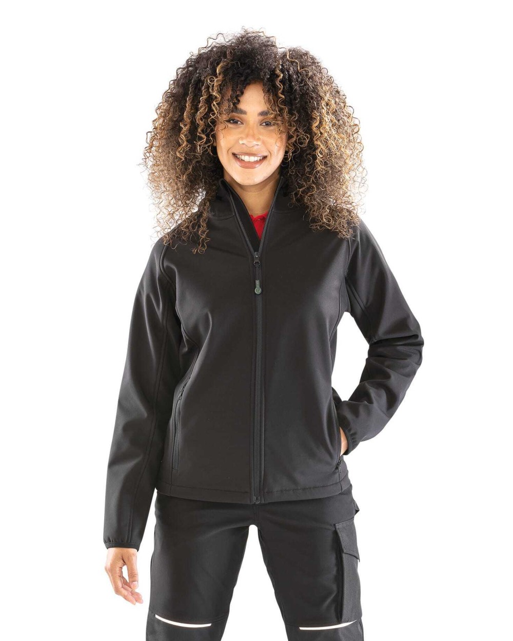 Softshells personnalisable RESULT Veste softshell recyclée 3 couches à capuche femme