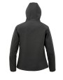 Softshells RESULT 3-laagse gerecycleerde softshell met capuchon voor dames voor bedrukking &amp; borduring
