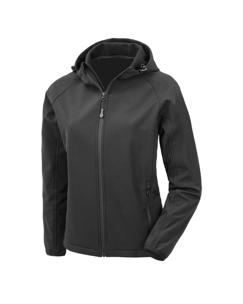 Softshells RESULT 3-laagse gerecycleerde softshell met capuchon voor dames voor bedrukking &amp; borduring