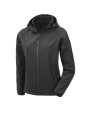 Softshells RESULT 3-laagse gerecycleerde softshell met capuchon voor dames voor bedrukking &amp; borduring