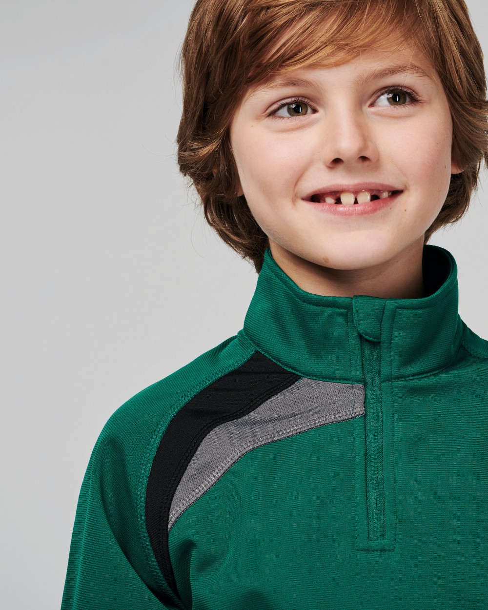 PROACT Kinder Trainings-Sweatshirt mit 1/4 Reißverschluss Sweatshirts personalisierbar