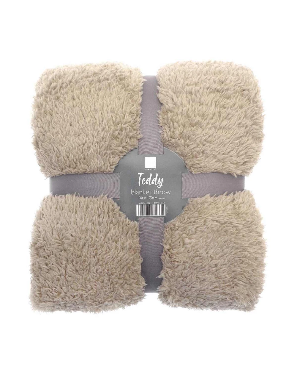 Fleecedekens RIBBON The Ribbon teddy bear fabric throw voor bedrukking &amp; borduring