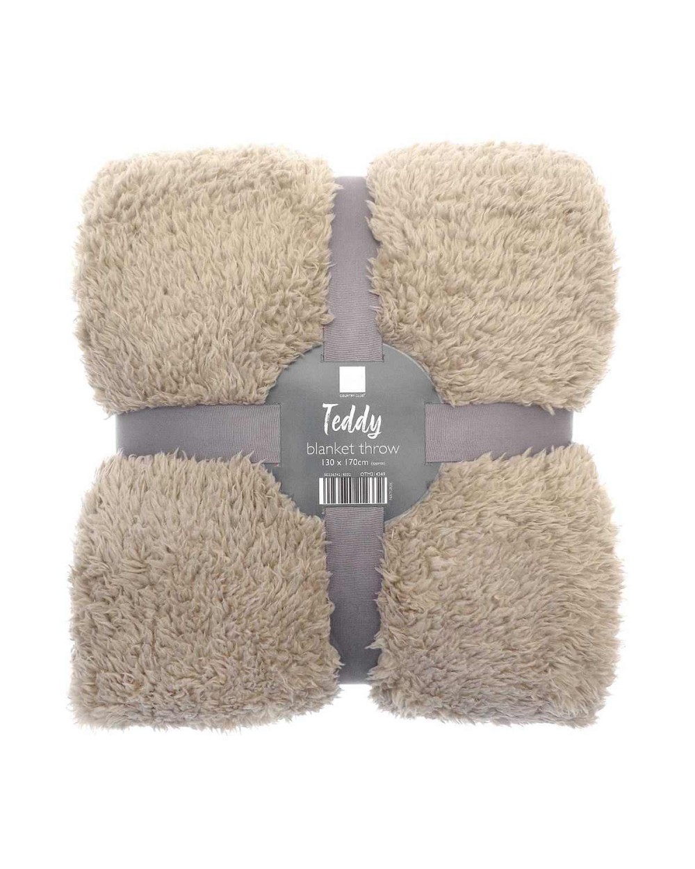 Fleecedekens RIBBON The Ribbon teddy bear fabric throw voor bedrukking &amp; borduring