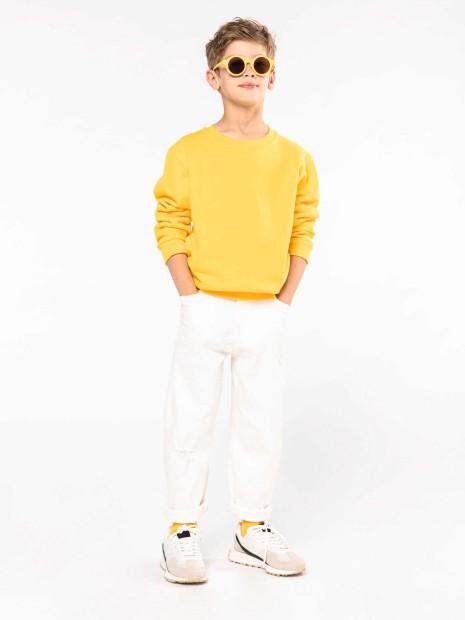 Sweat-shirts à personnaliser KARIBAN Sweat-shirt col rond enfant 