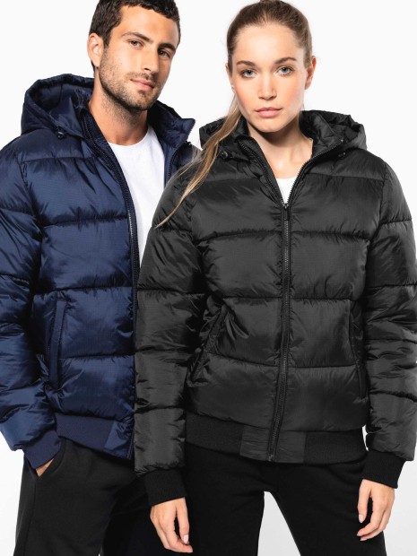 Vestes à personnaliser KARIBAN Veste unisexe ripstop recyclée à capuche 