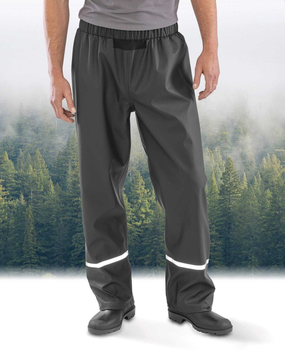 Pantalons personnalisable RESULT Pantalon Prism PU waterproof avec bandes réfléchissantes