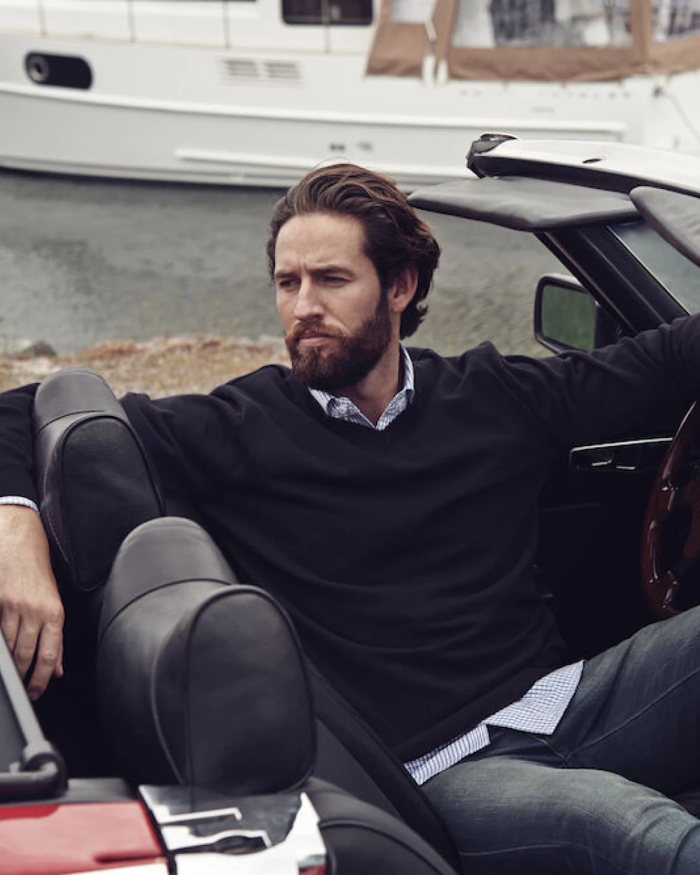 Truien JAMES-HARVEST Nottingmoon Gebreide Sweater Heren voor bedrukking &amp; borduring