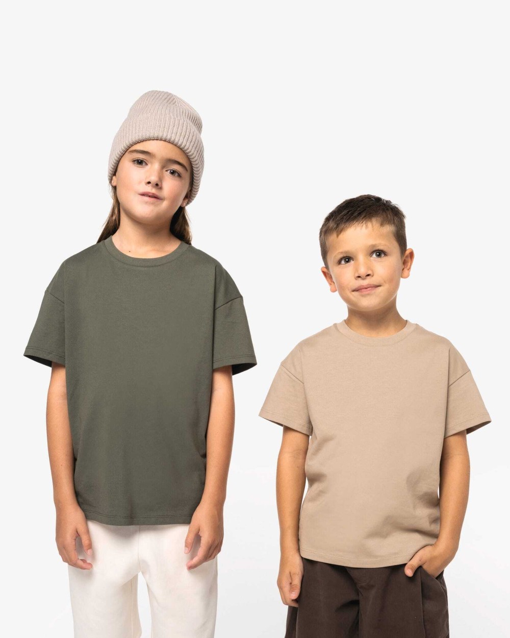 T-shirts NATIVE SPIRIT Ecologisch kinder-T-shirt met afhangende mouwen voor bedrukking &amp; borduring