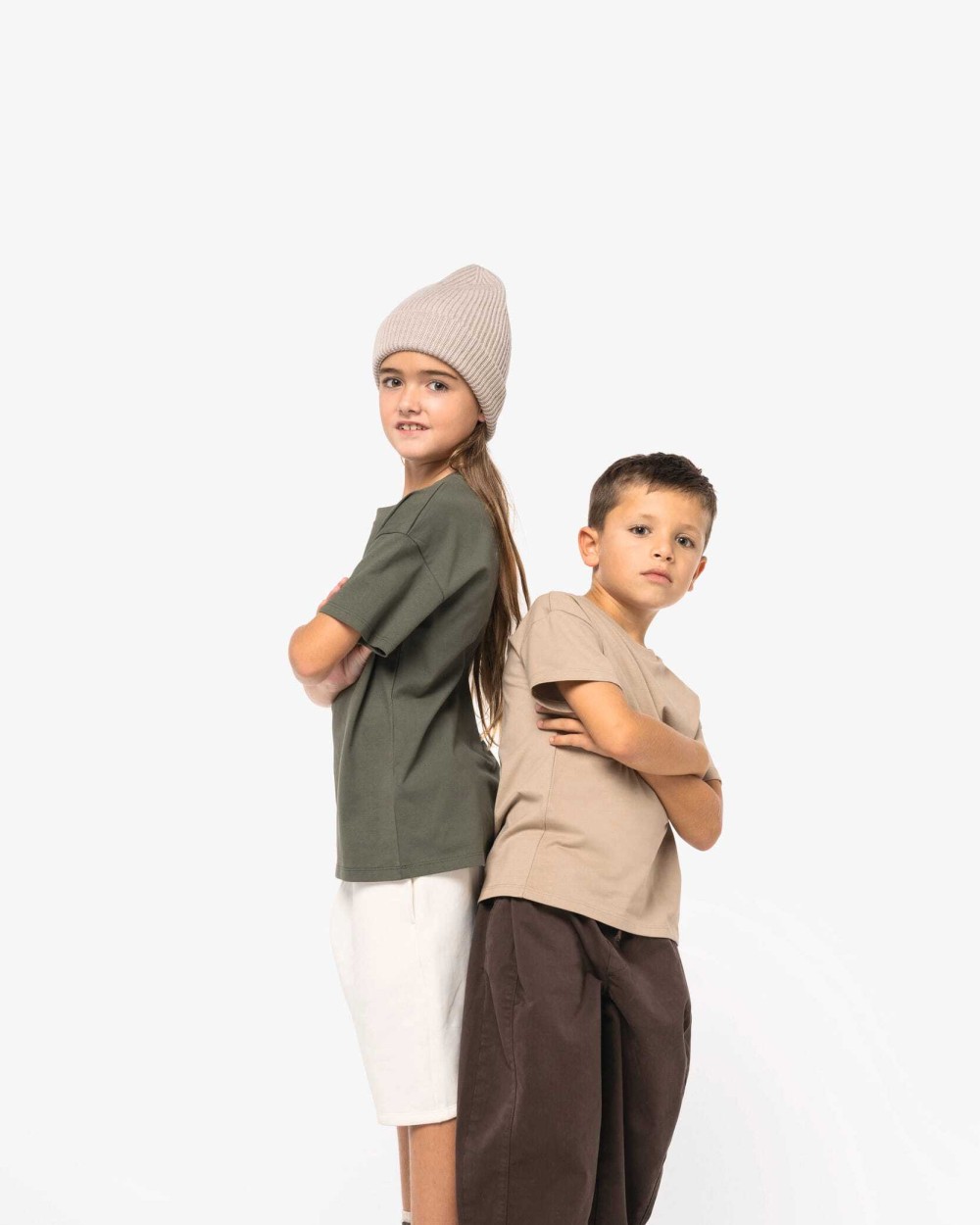 T-shirts NATIVE SPIRIT Ecologisch kinder T-shirt met afhangende schouders voor bedrukking &amp; borduring