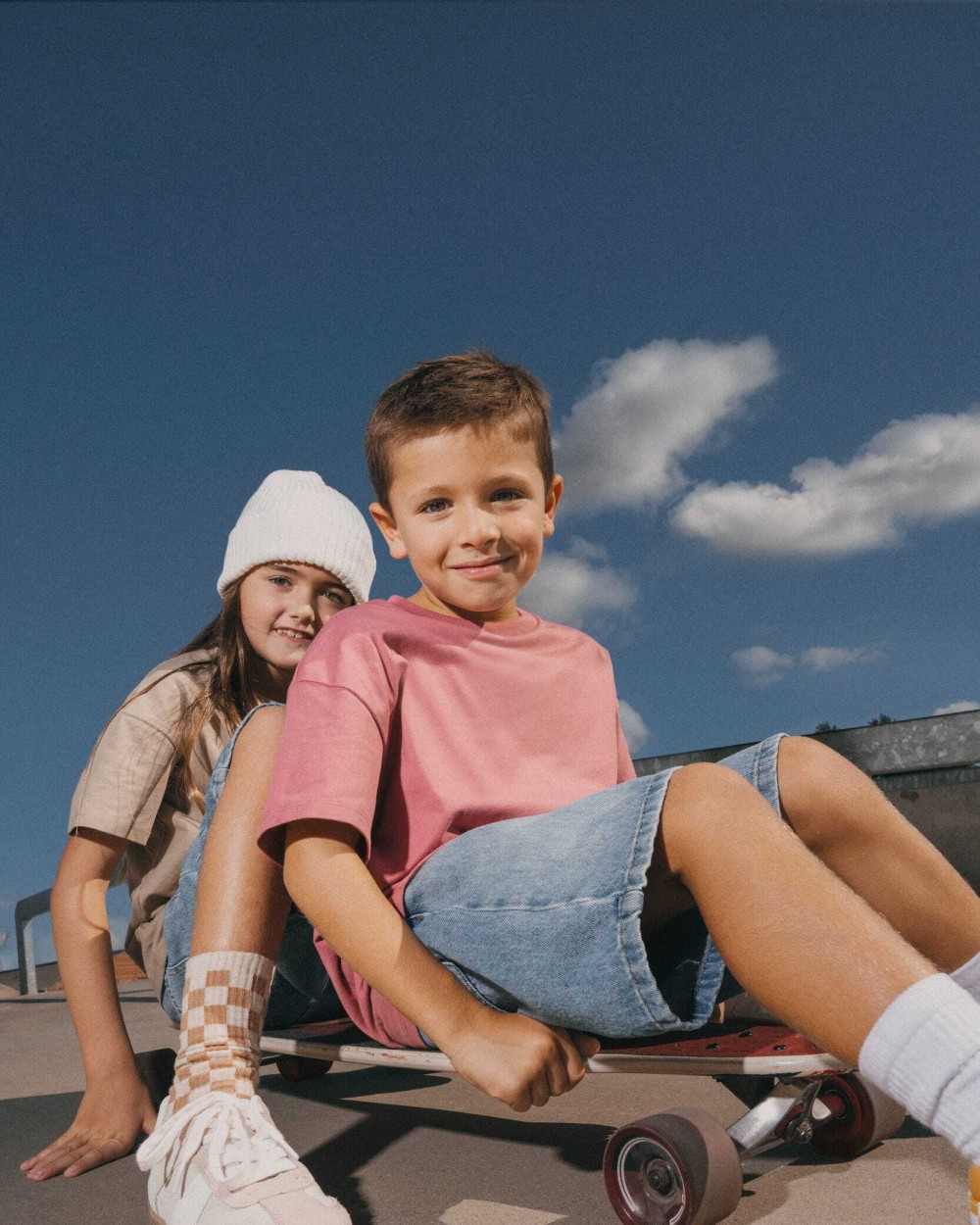 NATIVE SPIRIT Umweltfreundliches T-Shirt mit hängenden Schultern für Kinder T-Shirts personalisierbar
