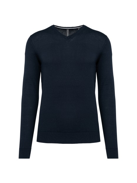 KARIBAN Pull col en V écoresponsable homme /api/colors/b68891a9-1d28-4f7a-8deb-775c45027afd personnalisable