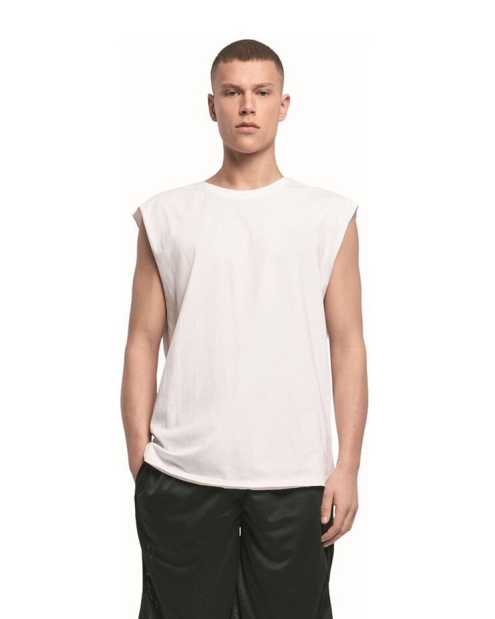 T-shirts BUILD YOUR BRAND Sleeveless Tee voor bedrukking &amp; borduring