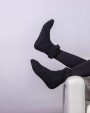 Sous-Vêtements personnalisable RIBBON Chaussettes sherpa pour adultes avec revers