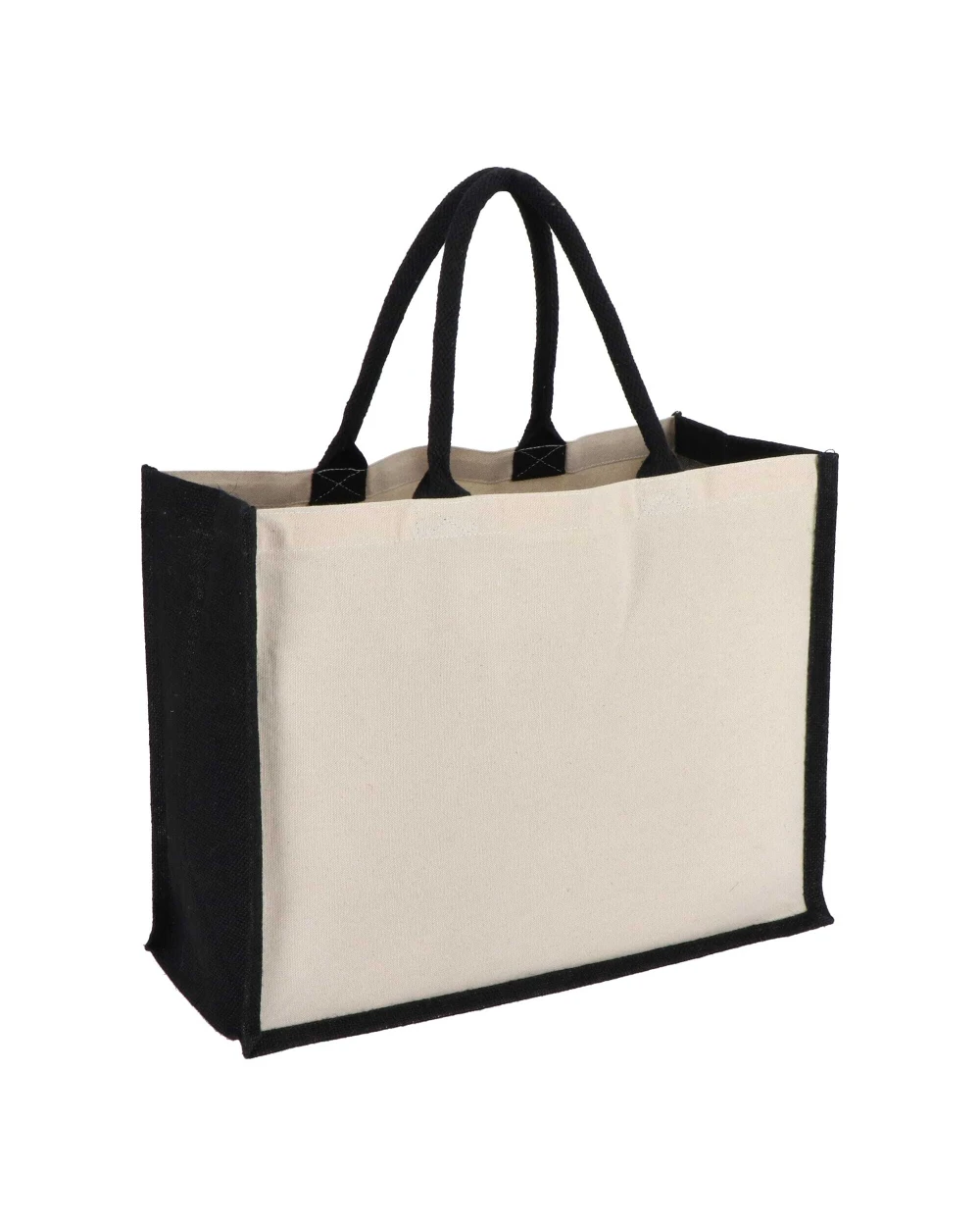 4DO Jute-Baumwolle Tragetasche OEKO-TEX® 42,5 x 19 x 32cm 320g/m² Tote Bags personalisierbar