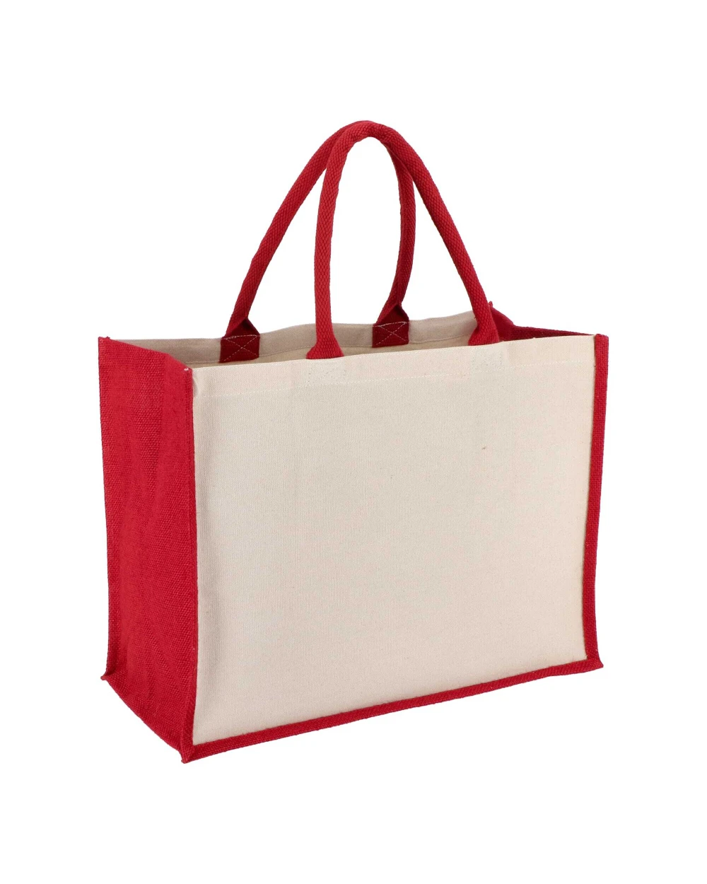 4DO Jute-Baumwolle Tragetasche OEKO-TEX® 42,5 x 19 x 32cm 320g/m² Tote Bags personalisierbar