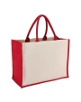 Tote bags personnalisable 4DO Jute-Cotton Sac fourre-tout OEKO-TEX® 42,5 x 19 x 32cm 320g/m²