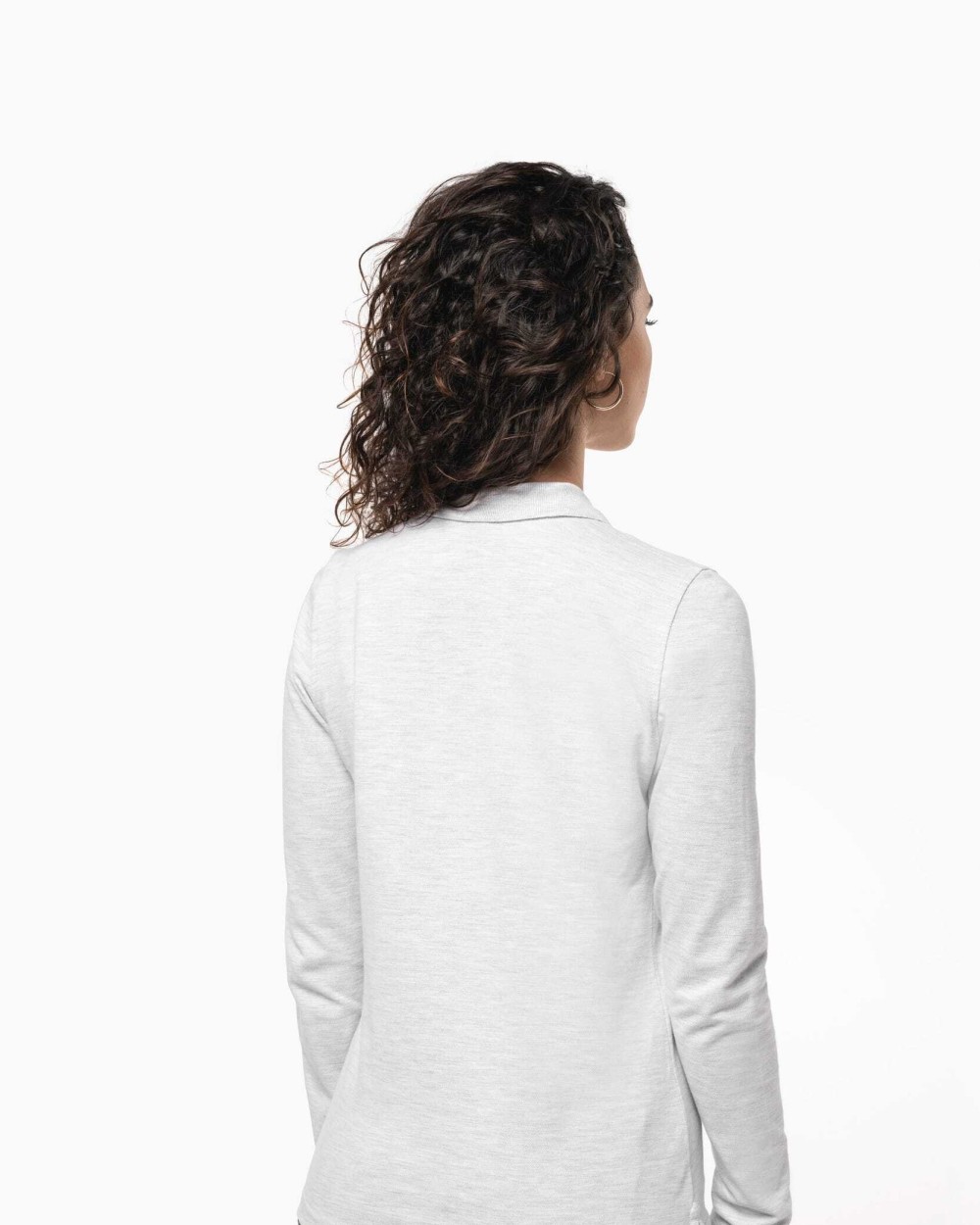 KARIBAN Damen Piqué Poloshirt Langarm Poloshirts personalisierbar