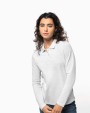 KARIBAN Damen Piqué Poloshirt Langarm Poloshirts personalisierbar
