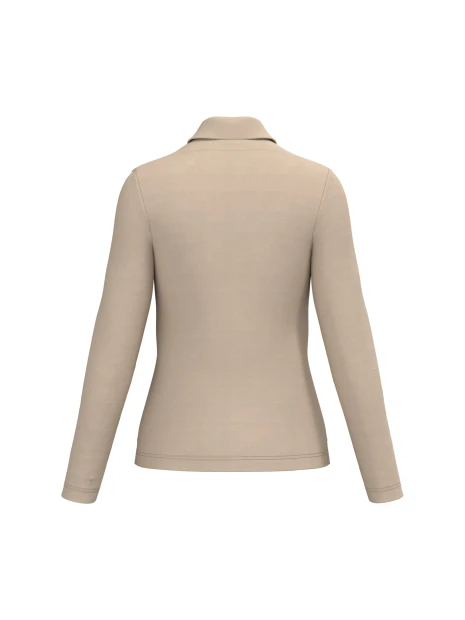 KARIBAN Polo manches longues femme /api/colors/1d539d1a-76f0-4132-93c4-8034fe18b1e9 personnalisable