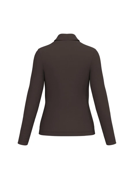 KARIBAN Polo manches longues femme /api/colors/b1e9730e-2307-4dc6-a97e-0dcccdb1ecfa personnalisable