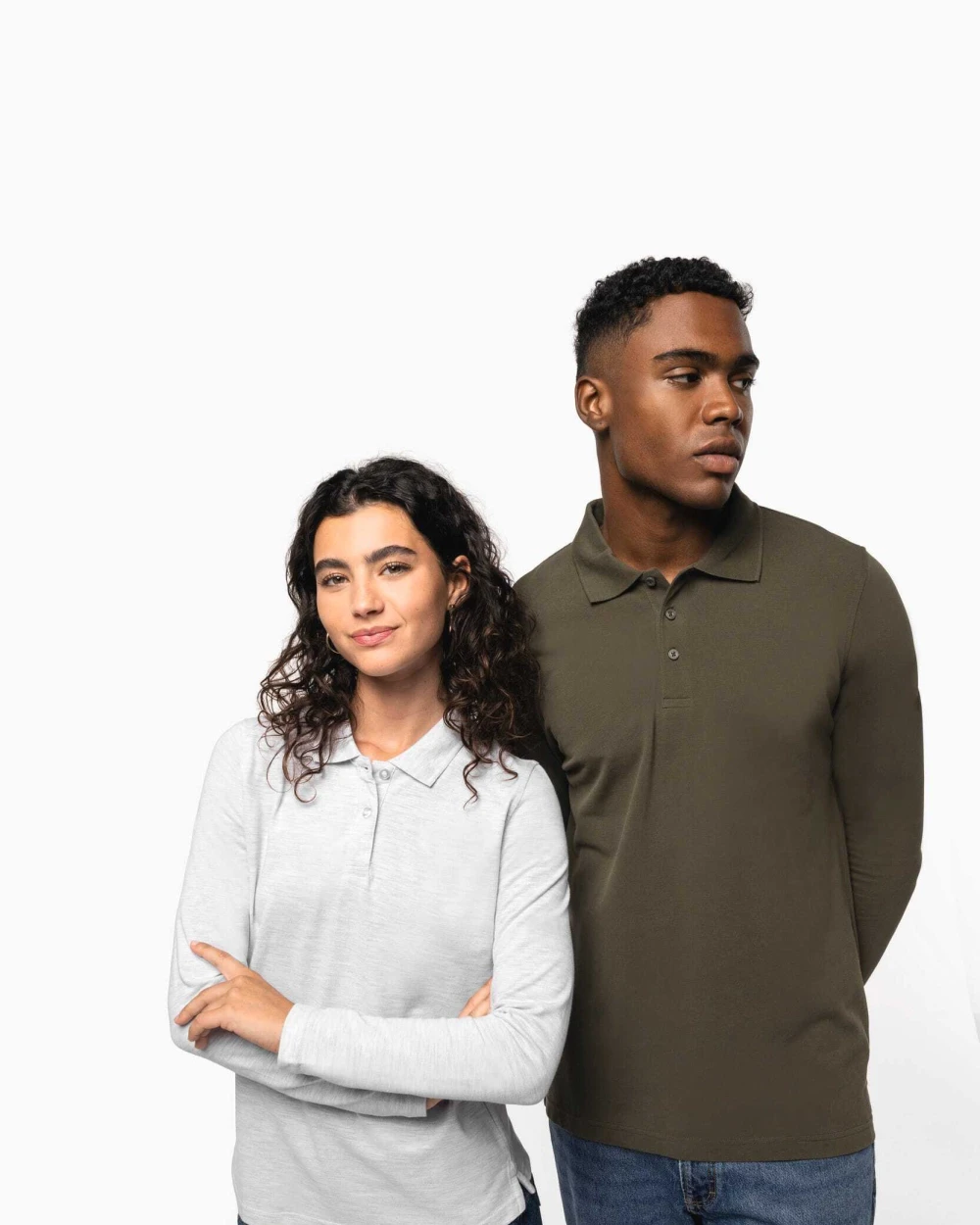 Polos personnalisable KARIBAN Polo manches longues femme