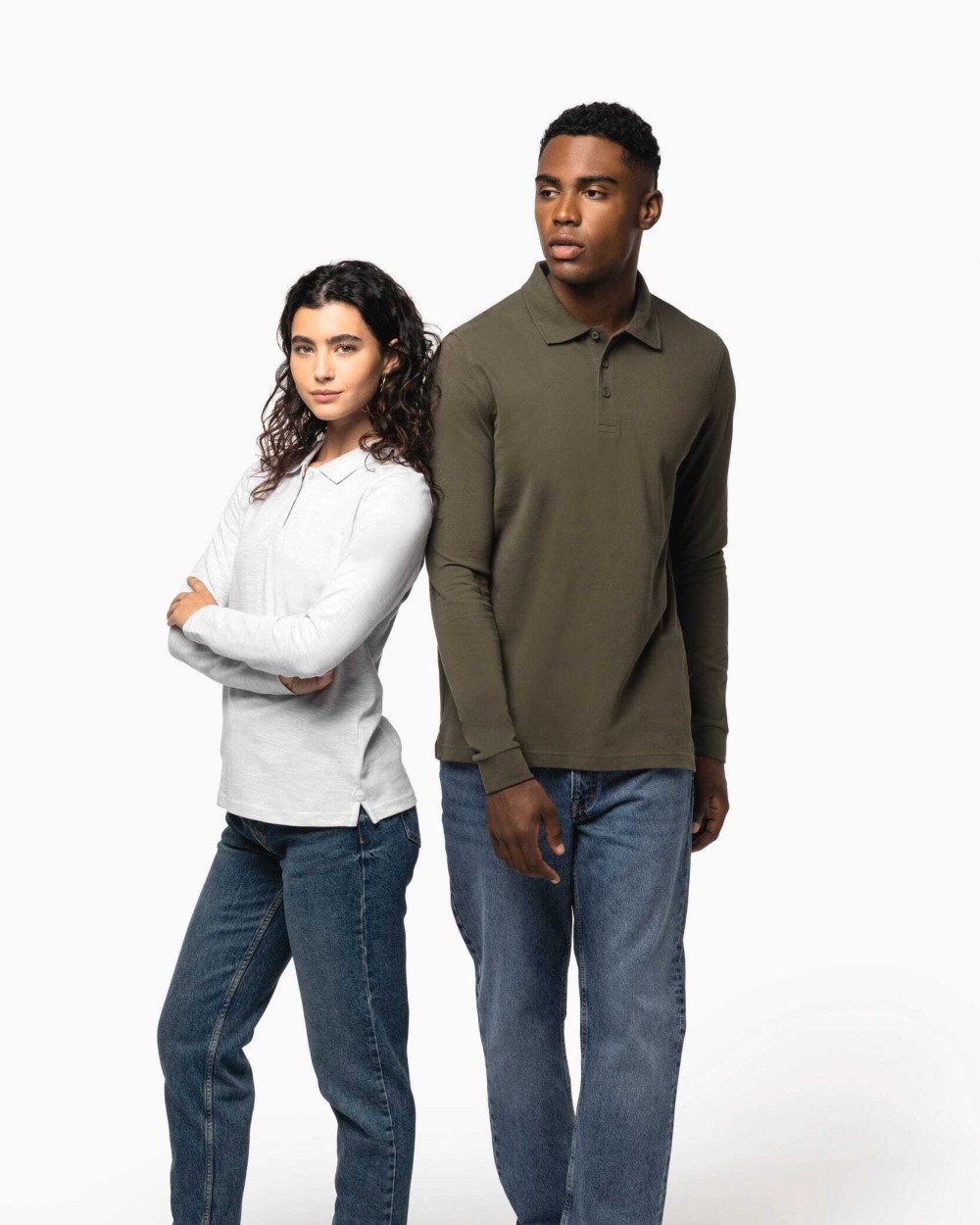 Polos personnalisable KARIBAN Polo manches longues femme