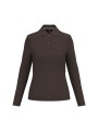 KARIBAN Polo manches longues femme /api/colors/b1e9730e-2307-4dc6-a97e-0dcccdb1ecfa personnalisable
