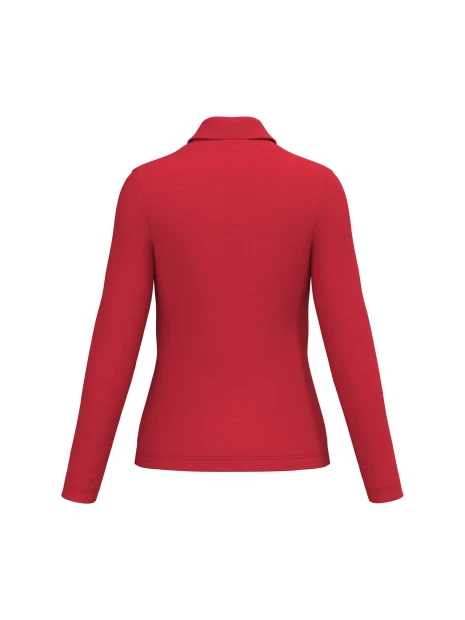 KARIBAN Polo manches longues femme /api/colors/c953313a-9c9d-493b-934e-ddcf8fada2ae personnalisable
