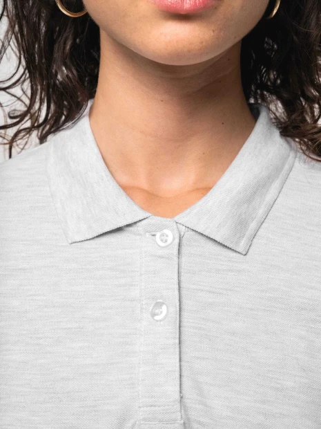 Polos à personnaliser KARIBAN Polo manches longues femme 