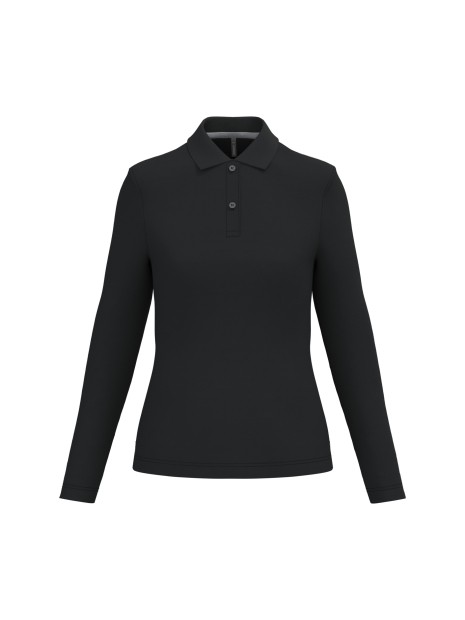 KARIBAN Polo manches longues femme /api/colors/b9fdad4a-5e94-45cb-8c03-c08b349b28c3 personnalisable