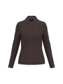 KARIBAN Polo manches longues femme /api/colors/b1e9730e-2307-4dc6-a97e-0dcccdb1ecfa personnalisable