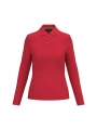 KARIBAN Polo manches longues femme /api/colors/c953313a-9c9d-493b-934e-ddcf8fada2ae personnalisable