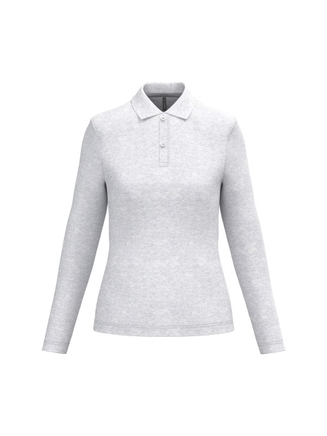 KARIBAN Polo manches longues femme /api/colors/4a891c91-7426-40ec-9f86-8674f2899954 personnalisable