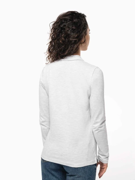 Polos à personnaliser KARIBAN Polo manches longues femme 